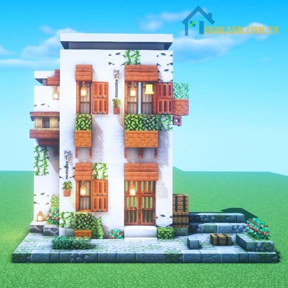 Mẫu xây nhà trong Minecraft 27